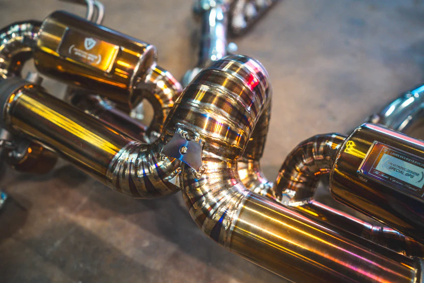 Lamborghini Huracan Valved RACE Exhaust System - Free Flow Front Pipes