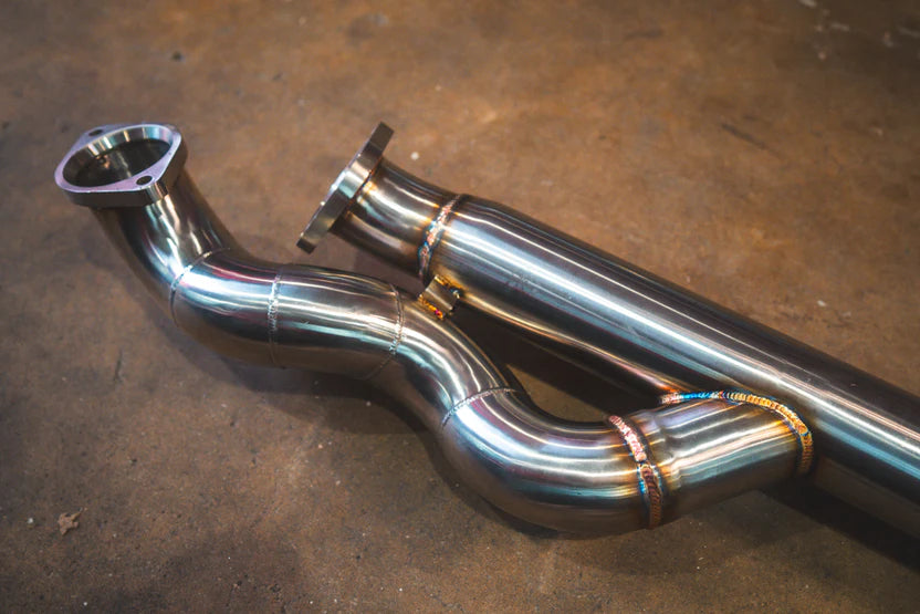 BMW G8X M3 / M4 Axle Back - Grade 5 Titanium - Burnt Titanium Tips - 4.0" Outlet