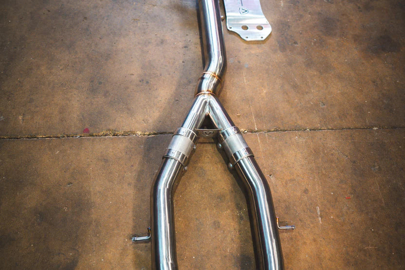 BMW G87 M2 Valved Sport Exhaust System - Burnt Titanium Tips - 4.0" Outlet