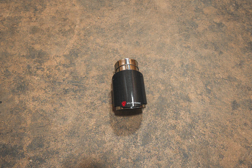 Sleeve Style 1x1 Carbon Fiber Tip - 3.0" Inlet to 3.5" Outlet