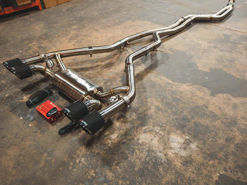 BMW M2 (N55) Valved Sport Exhaust System w/ 1x1 Carbon Tips
