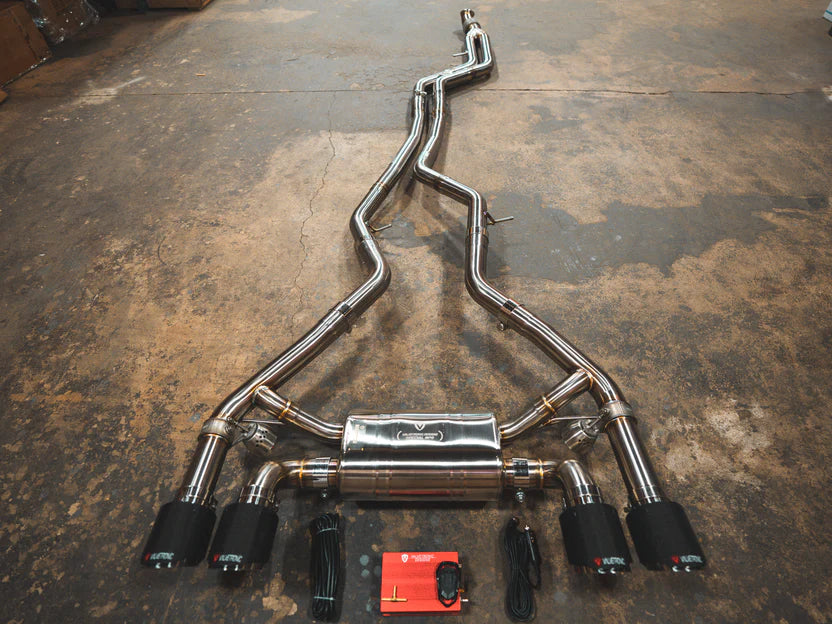 BMW M2 (N55) Valved Sport Exhaust System w/ 1x1 Carbon Tips
