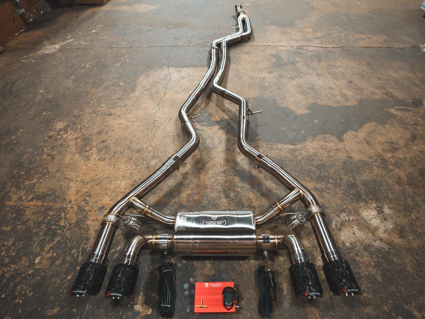 BMW M2 (N55) Valved Sport Exhaust System w/ 1x1 Carbon Tips