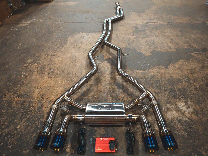 BMW M2 (N55) Valved Sport Exhaust System w/ 1x1 Carbon Tips