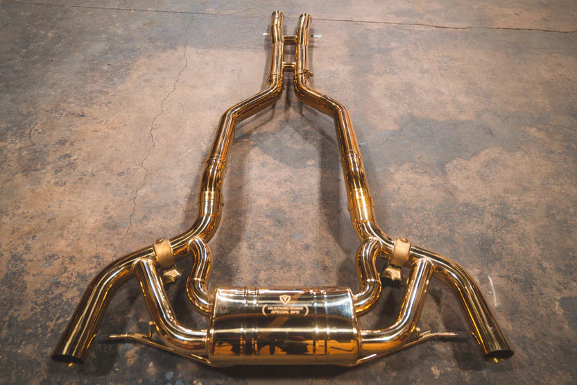 Mercdes AMG GT / GTS Valved RACE Exhaust System - Anodized Gold