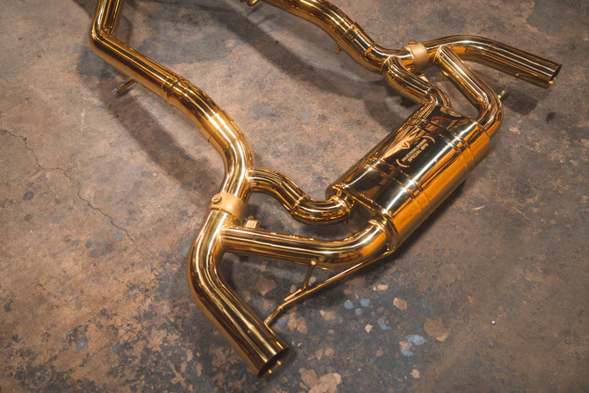 Mercdes AMG GT / GTS Valved RACE Exhaust System - Anodized Gold