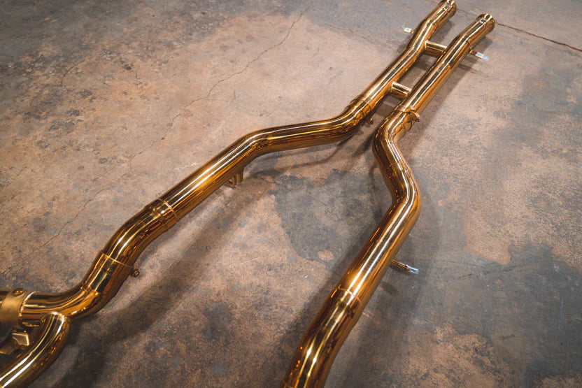 Mercedes AMG GT / GTS Valved Sport Exhaust System - Anodized Gold