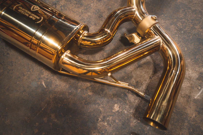 Mercdes AMG GT / GTS Valved RACE Exhaust System - Anodized Gold