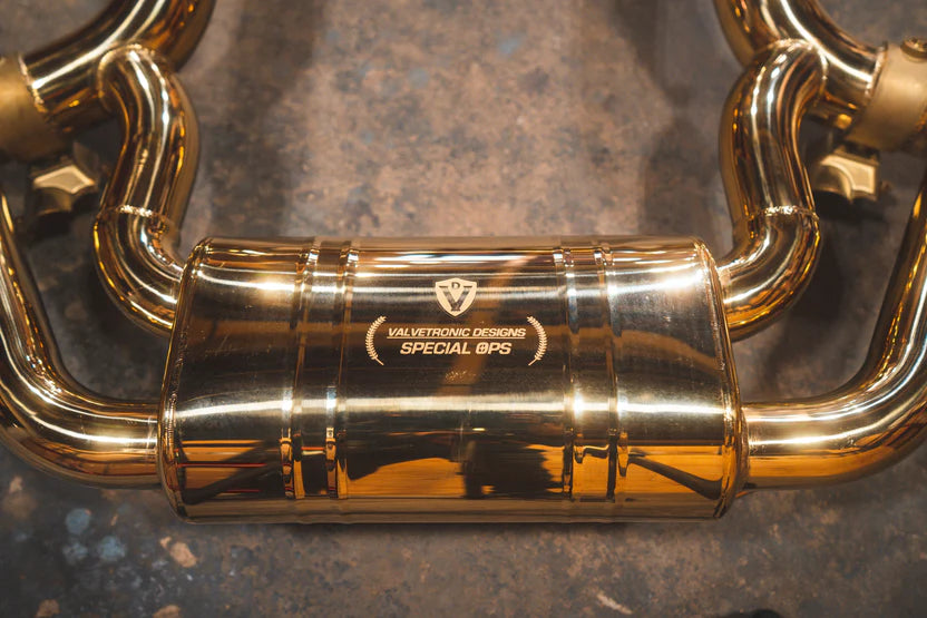 Mercdes AMG GT / GTS Valved RACE Exhaust System - Anodized Gold