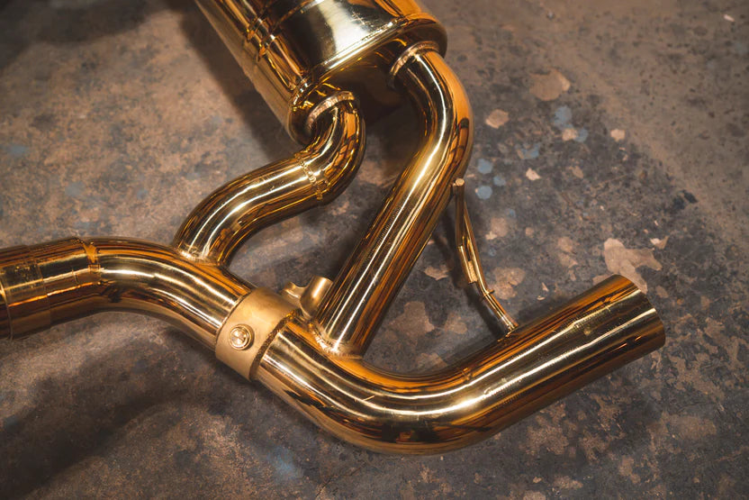 Mercedes AMG GT / GTS Valved Sport Exhaust System - Anodized Gold