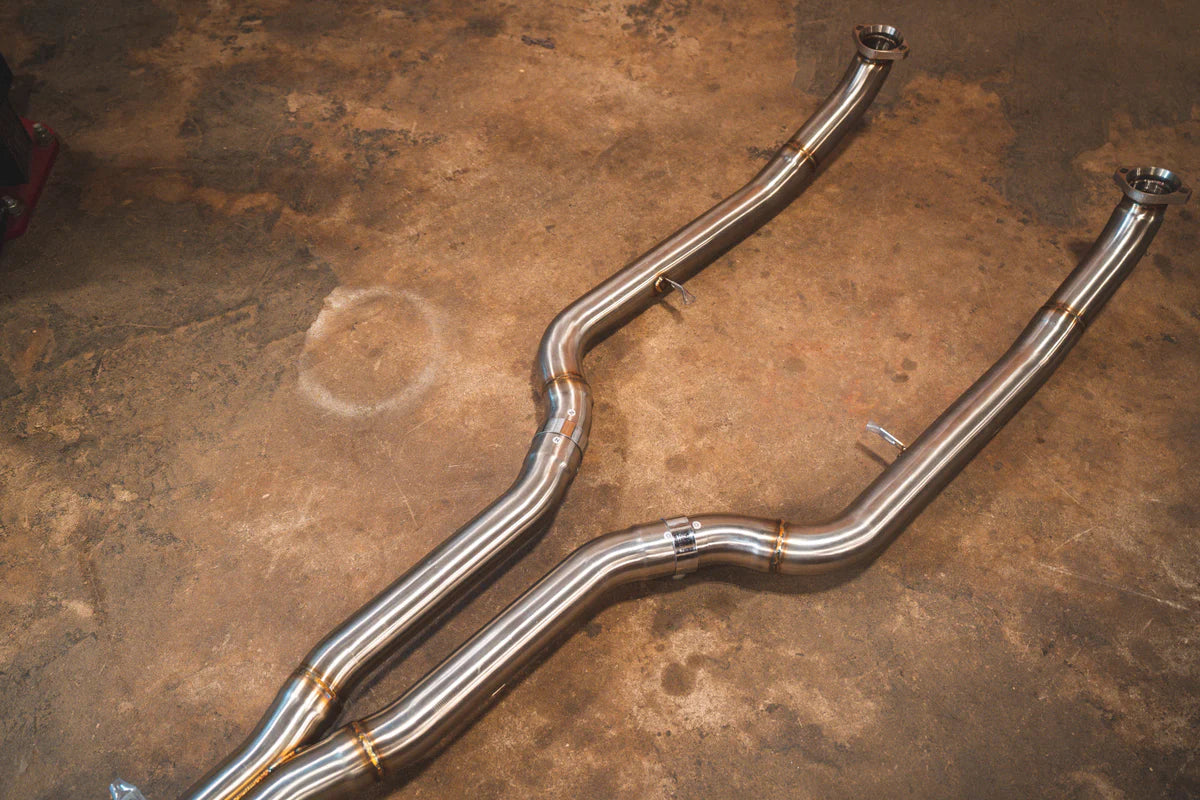 BMW F10 M5 / F12 M6 / F06 M6 Valved RACE Exhaust System - Titanium w/ Titanium Burnt Tips