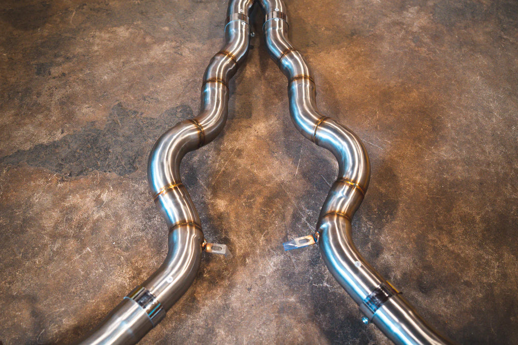 BMW F10 M5 / F12 M6 / F06 M6 Valved RACE Exhaust System - Titanium w/ Titanium Burnt Tips