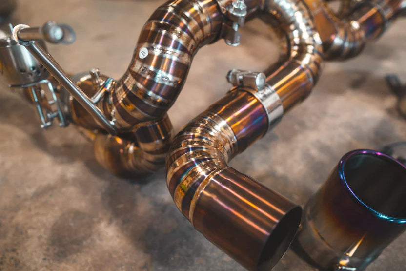 Ferrari F8 Valved RACE Exhaust System - FF - Grade 5 Titanium