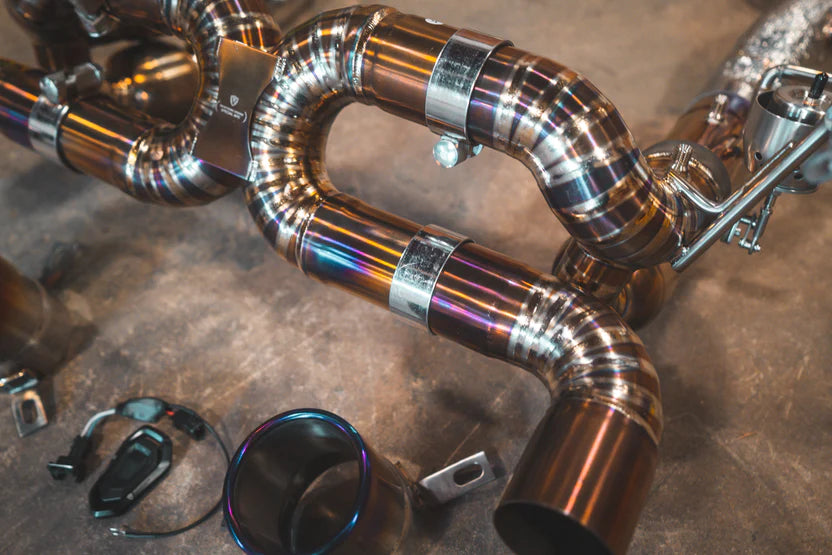 Ferrari F8 Valved Sport Exhaust System - Grade 5 Titanium