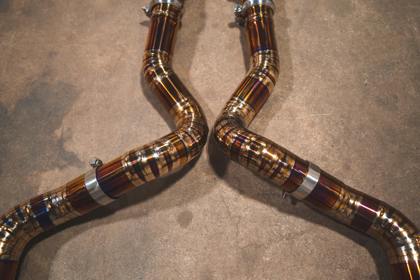 Mercedes C63 / C63s W205 Valved RACE Exhaust System - Free Flow Front Pipes