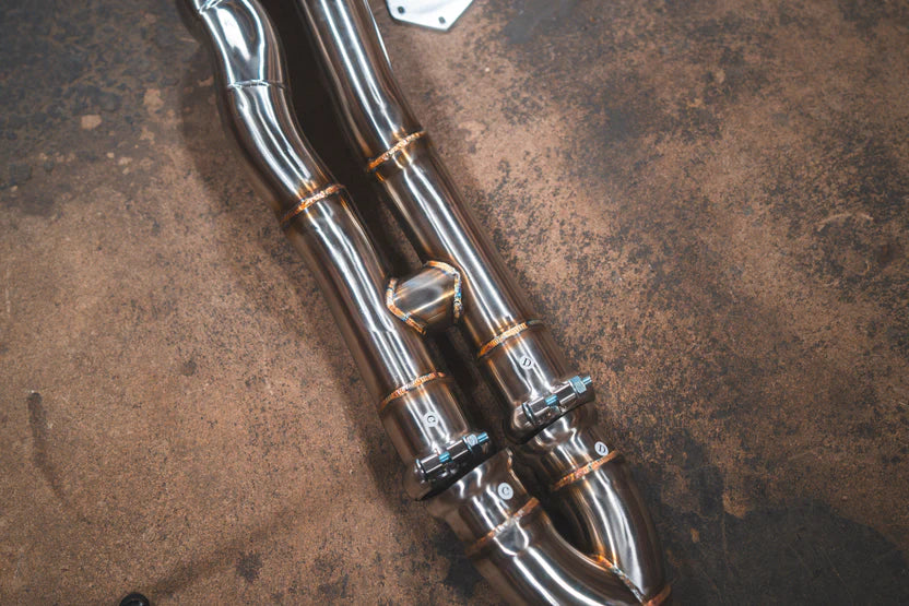 BMW M2 (S55) Competition Equal Length Valved Sport Exhaust System w/ 1x1 Carbon Tips