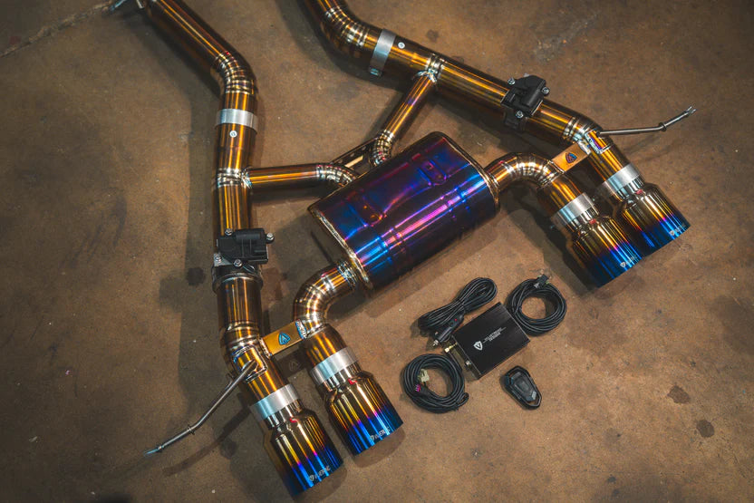 BMW G87 M2 Axle Back - Grade 5 Titanium - Burnt Titanium Tips - 4.0" Outlet