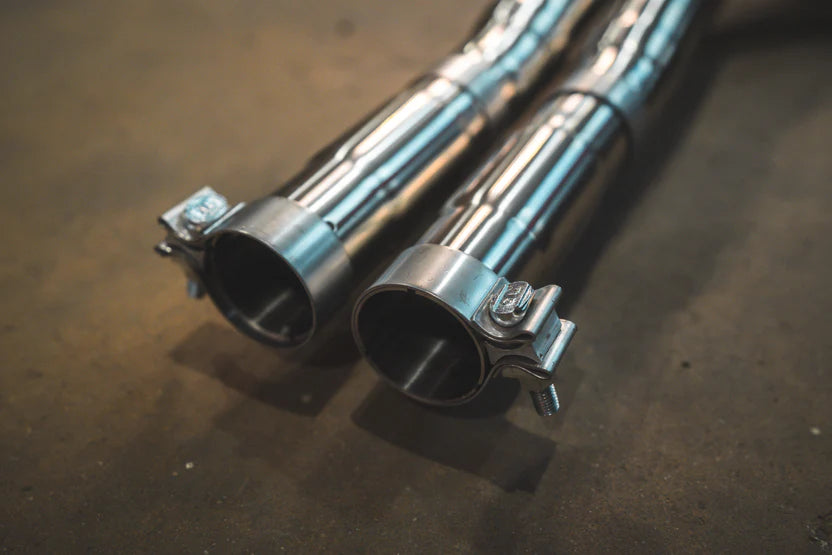 Audi B8 / B8.5 S4 / S5 Valved Sport Exhaust System - Anodized Gold w/ 1x1 Carbon Tips