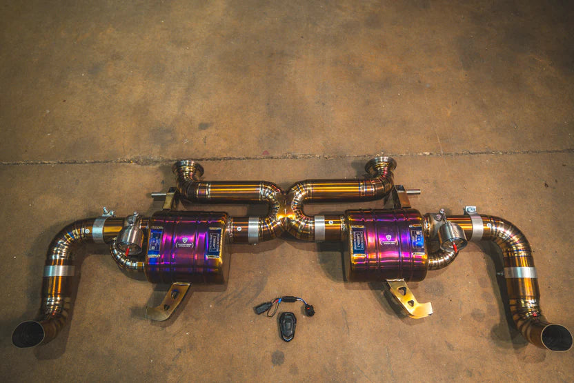 Audi R8 V10 Gen 2 2017+ Valved RACE Exhaust System - Titanium w/ Free Flow Race Headers