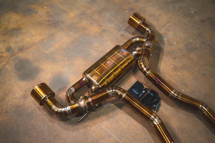 Toyota A90 Supra Valved Sport Exhaust System - Anodized Gold