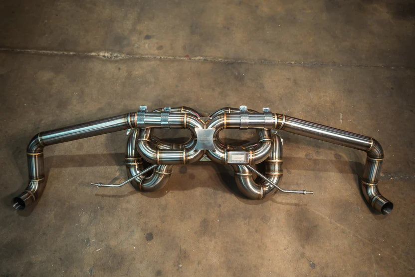 Audi R8 V10 / Lamborghini Huracan F1 Valved RACE Exhaust System - Free Flow Race Headers