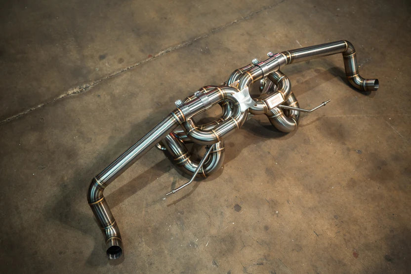 Audi R8 V10 / Lamborghini Huracan F1 Valved RACE Exhaust System - Free Flow Race Headers