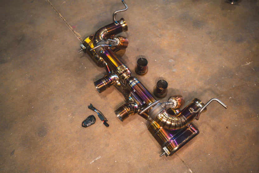 Ferrari 458 Italia Valved Sport Exhaust System & Race Front Pipes & F1 Headers- Grade 5 Titanium