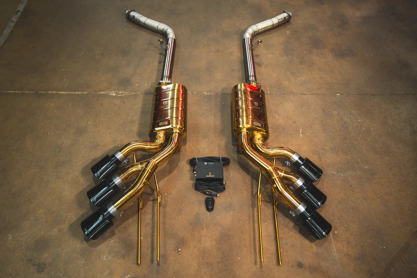 Mercedes G63 AMG / G500 / G550 W463 Valved RACE Exhaust System - Free Flow Front Pipes