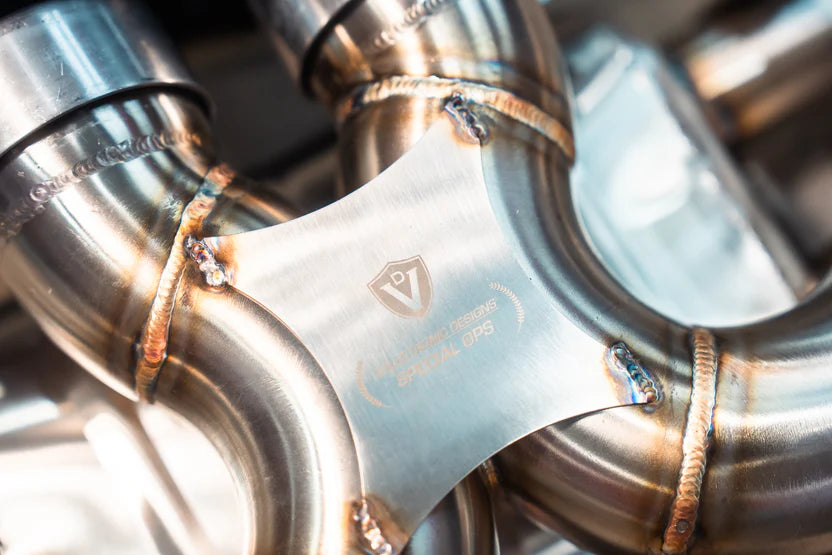 Porsche 992 GT3 Valved Sport Exhaust System - Brushed Stainless Steel - FREE FLOW