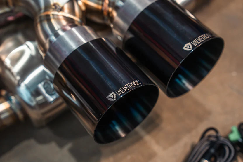Porsche 992 GT3 Valved Sport Exhaust System - Brushed Stainless Steel - FREE FLOW