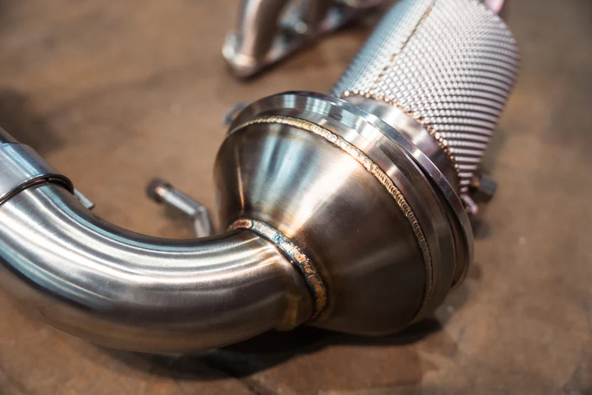 Porsche 992 GT3 Valved Sport Exhaust System - Brushed Stainless Steel - FREE FLOW