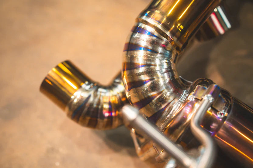 Ferrari 488 GTB Valved RACE Exhaust System - Free Flow Front Pipes