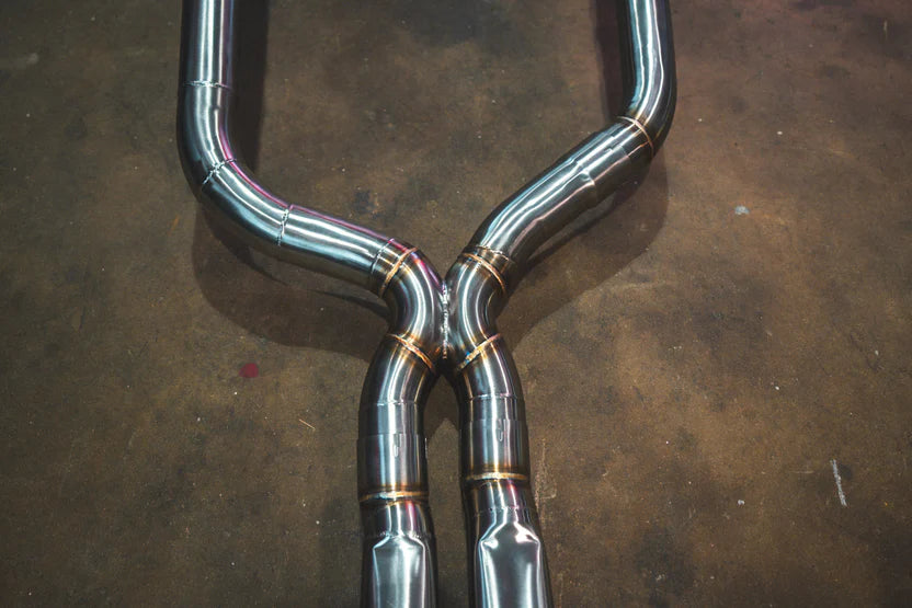 Alpina B8 / BMW G16 Valved RACE Exhaust System w/ Free Flow Front Pipes