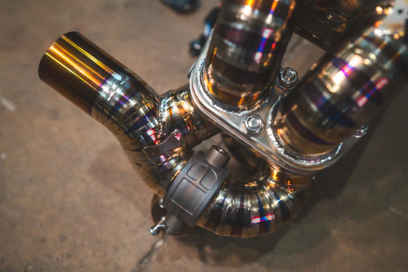 Ferrari F430 Scuderia / 16M Valved RACE Exhaust System - FFH - Grade 5 Titanium