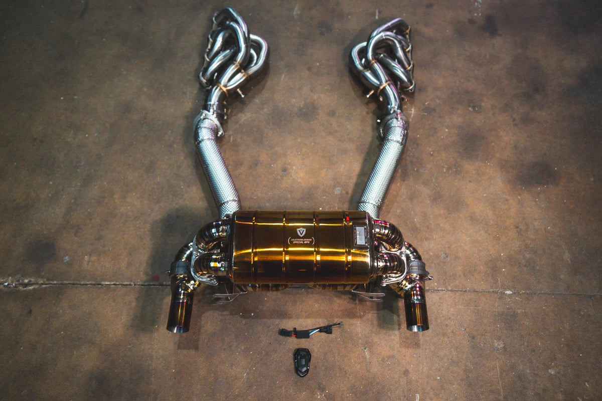 Ferrari F430 Scuderia / 16M Valved RACE Exhaust System - FFH - Grade 5 Titanium