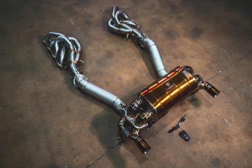 Ferrari F430 Scuderia / 16M Valved RACE Exhaust System - FFH - Grade 5 Titanium