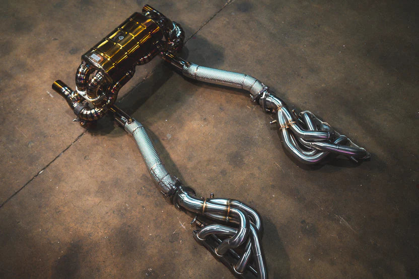 Ferrari F430 Scuderia / 16M Valved RACE Exhaust System - FFH - Grade 5 Titanium