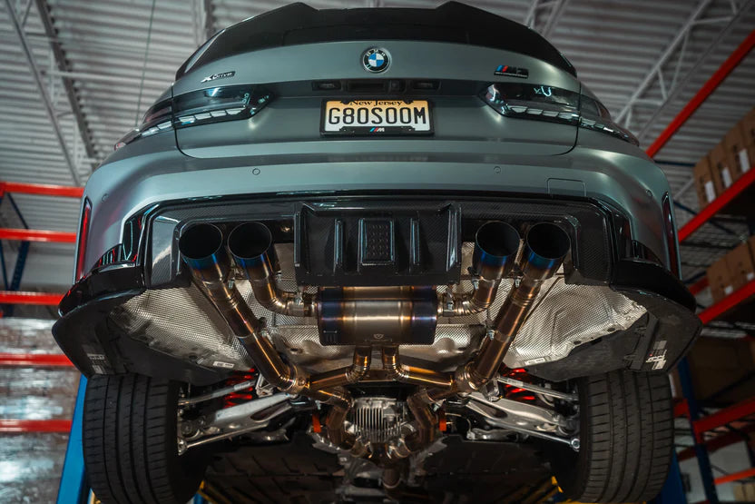 BMW G87 M2 Valved Sport Exhaust System - Burnt Titanium Tips - 4.0" Outlet