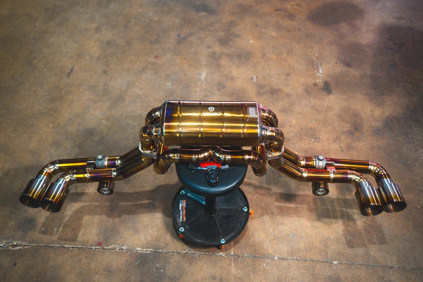 Ferrari F430 Valved Sport Exhaust System & Free Flow Front Pipes- Titanium