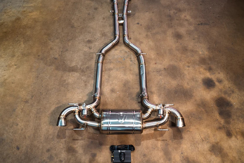 Mercedes SLS AMG Valved RACE Exhaust System - 200 Cell Front Pipes