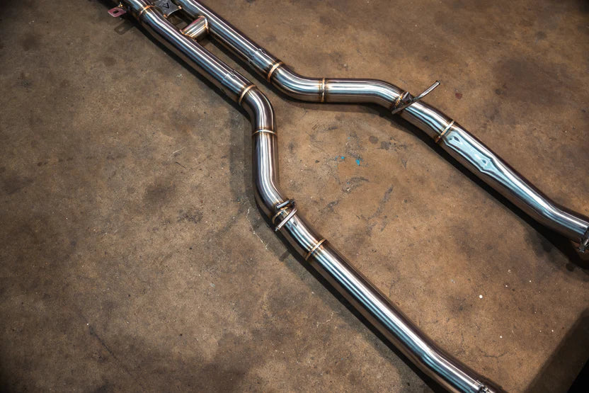 Mercedes SLS AMG Valved RACE Exhaust System - 200 Cell Front Pipes