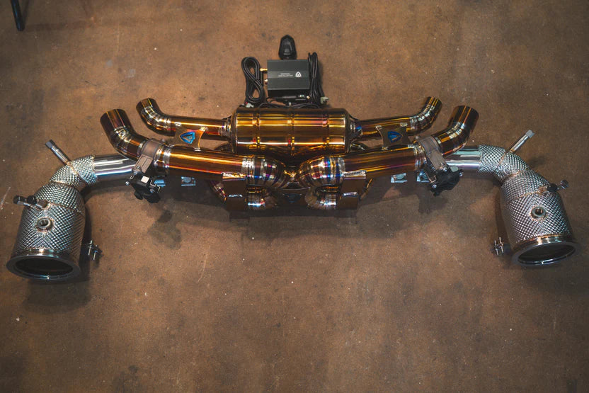Porsche 992 Turbo Valved Sport Exhaust System - Titanium