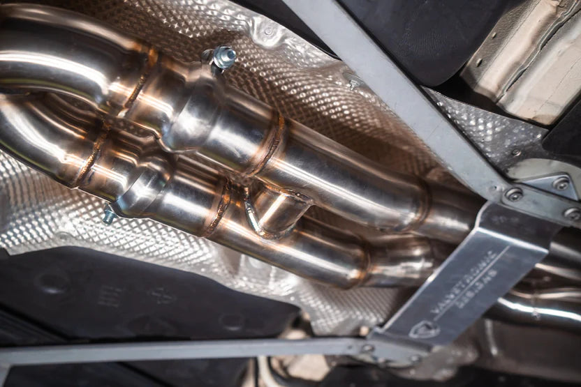 BMW M3/M4 F8x Equal Length Valved Sport Exhaust System - Grade 5 Titanium - Titanium Burnt Tips - 4.0" Outlet