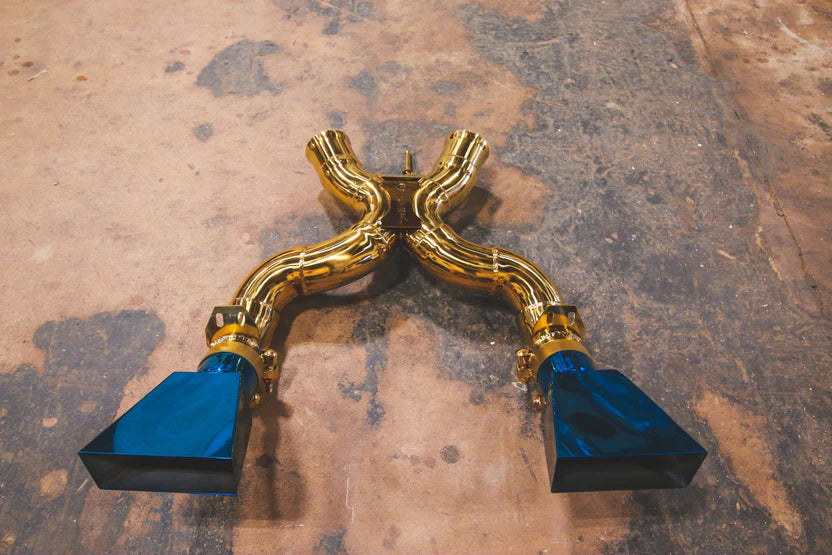 Mclaren 650S / MP4-12C RACE Exhaust System - Free Flow Race Front Pipes