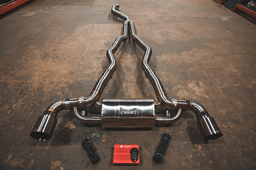 Toyota A90 Supra Valved Sport Exhaust System - Polished Stainless T304 Steel
